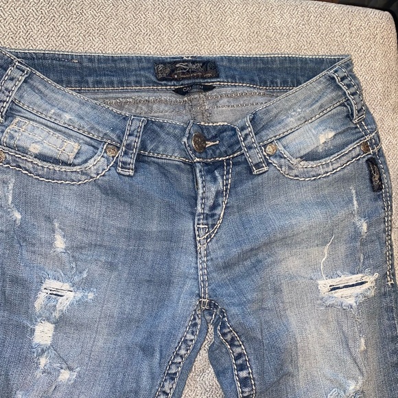 Silver Camden Rose Skinny Stretch Jean- Size 27 - Picture 3 of 6